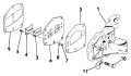 1990 8 - E8RLESR Intake Manifold 6 parts diagram