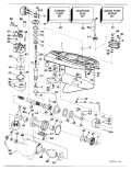 1994 140 - E140TLERK Gearcase 120TX & 140TX Standard Rotation parts diagram