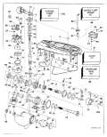 1994 140 - E140TLERK Gearcase 140CX Counter Rotation parts diagram