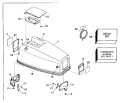 1994 40 - E40RLERE Engine Cover Evinrude 50 parts diagram