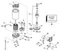 1996 105 - E150JLEDB Electric Starter & Solenoid parts diagram