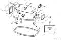 1996 30 - BE30EEDE Engine Cover Johnson parts diagram