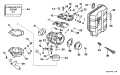 1997 25 - BE25ARLEUR Carburetor 35 H.P. parts diagram