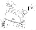 1997 40 - BJ40EEUC Engine Cover Johnson - Rope Start only parts diagram