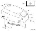 1997 9.90 - E10RLEUS Engine Cover Evinrude parts diagram