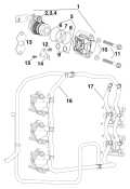 AA Models 225 - DE225CXAAB Fuel Injector & Rails parts diagram