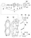 2011 25 - E25DRSIIS Cylinder Head & Thermostat parts diagram