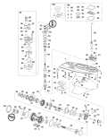 AA Models 225 - DE225CXAAB Gearcase, M2Type, Counter Rotation parts diagram