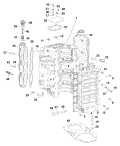 AA Models 225 - DE225CXAAB Cylinder & Crankcase parts diagram