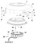 AA Models 225 - DE225CXAAB Flywheel & Stator parts diagram