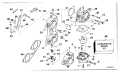 1994 225 - J225CXARC Carburetor and Linkage 185, 200 Suffix K Models parts diagram