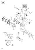 2000 Touring - 500 LC Crankshaft and Pistons parts diagram