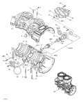 2003 Legend - SE 800 SDI Crankcase, Water Pump and Oil Pump parts diagram