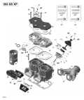 2008 MX Z - TRAIL 500SS Cylinder and Cylinder Head parts diagram