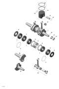 2014 SKANDIC - Skandic WT 550F XU Crankshaft and Pistons parts diagram