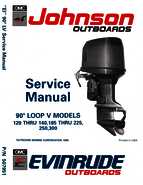 1991 185HP E185ESXEI Evinrude outboard motor Service Manual