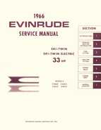 33HP 1966 33603 Evinrude outboard motor Service Manual