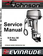 11HP 1987 E11KCLC Evinrude outboard motor Service Manual