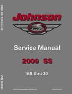 2000 25HP J25ELSS Johnson outboard motor Service Manual