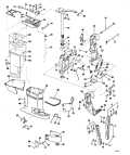 1982 75 - E75ERCNB Exhaust Housing 15 Transom parts diagram