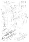 1996 Grand Touring - 670SE Front Suspension and Ski 670SE parts diagram